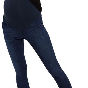 Motherhood maternity jeans dark blue and black jeans